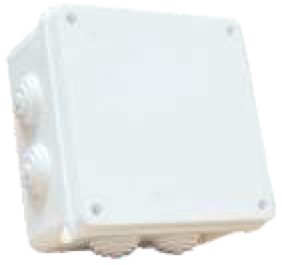 KBA-077C Caja de pase con chupón 150x150x80 (6x6x3)